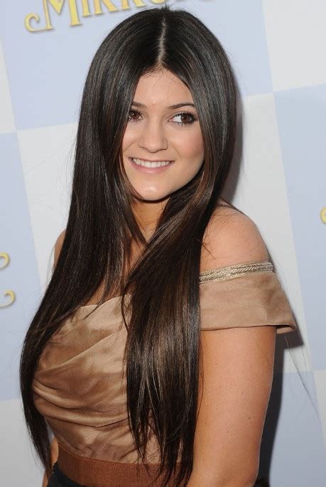 Kylie Jenner Sleek Long Straight Hairstyles Popular