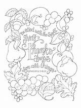 Coloring Thanks Give Bible Things Etsy Pages Thanksgiving Printable Two Sizes Kids 5x11 Fall Sheets sketch template