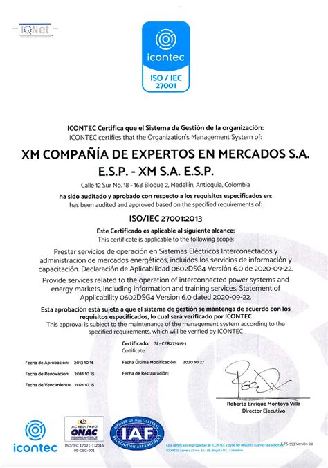 Certificación Iso Iec 27001