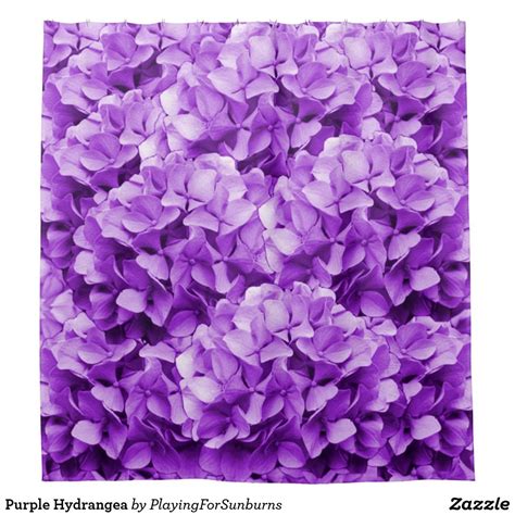 Purple Hydrangea Shower Curtain Hydrangeas
