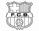 Barcelona Coloring Pages Colorear Escudo Fc Barca Crest Para Del Logo Soccer Dibujos Pintar Dibujo Fcb Madrid Real Imprimir Sports sketch template