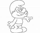 Smurf Coloring Papa Smurfs Pages Characters Part Drawings Popular Library Clipart Line sketch template