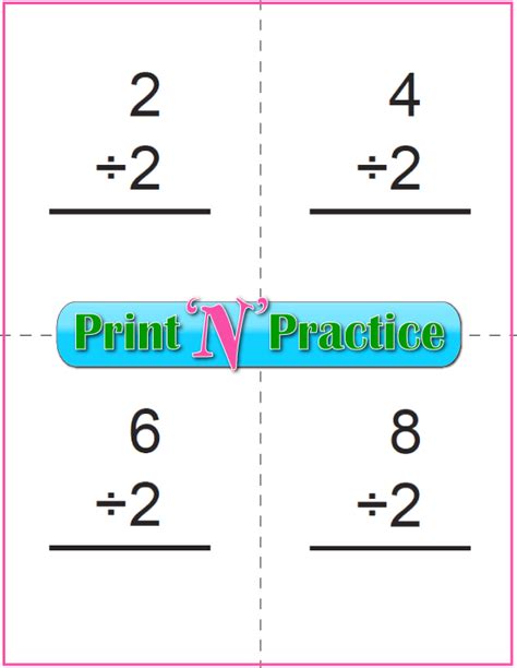 grade division worksheets kids printable division practice