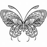Coloring Butterfly Pages Adult Insect Color Mandala Colouring Adults Easy Printable Beautiful Book Tattoo Simple Choose Board Stress sketch template