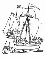 Mayflower Coloring Pages Printable Ship Color Getcolorings sketch template