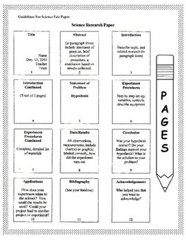 science fair research paper  happyedugator teachers pay teachers