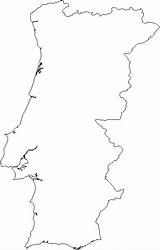 Portugal Map Outline Blank sketch template