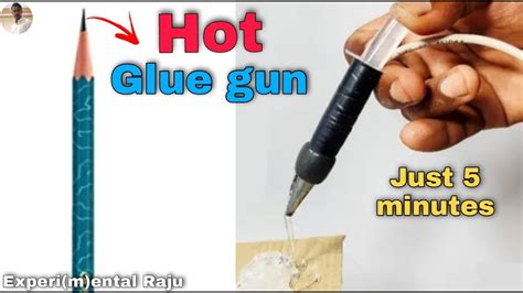 How To Make Hot Glue Gun Using Pencil । Diy Usb Hot Glue Gun Youtube