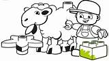 Lego Duplo Sheep sketch template