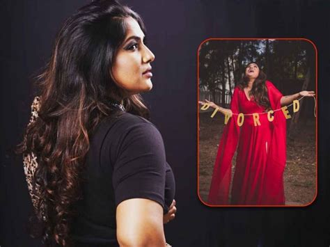 tamil tv actress shalini celebrates divorce  unique photoshoot
