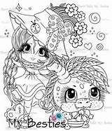Coloring Pages Books Adult Dragons Color Tm Adorbs Stamps Digital sketch template