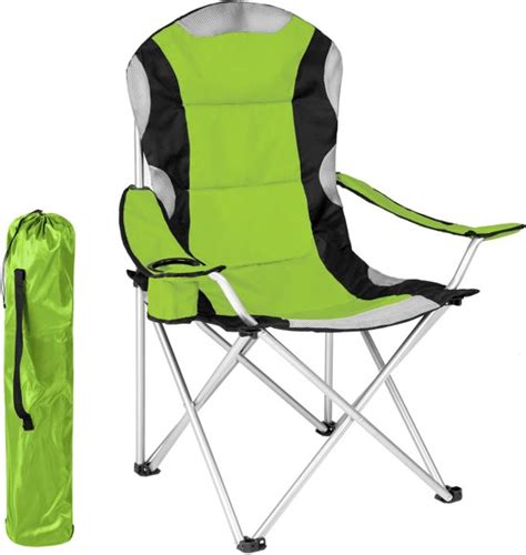 bolcom tectake stoel basic campingstoel groenzwart