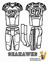 Coloring Football Pages Seahawks Jersey Seattle Drawing Printable Vikings Nfl Uniform Wilson Basketball Logo Russell Color Colouring Falcons Kids Getdrawings sketch template