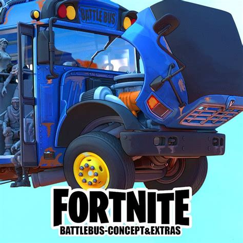 fortnite battle bus concept basic  extras mike kime