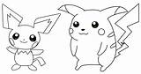 Pichu Coloring Kids Pages Pokemon Sheet Cute Little Top sketch template
