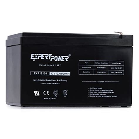 2 Pack Expertpower 12 Volt 12 Ah Rechargeable Battery