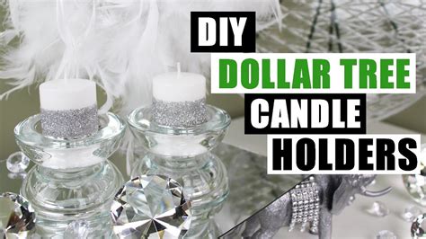diy dollar tree glam candle holders dollar store candle