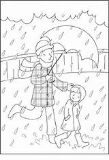Pogoda Deszczowa Kolorowanki Dzieci Deszcz Kolorowanka sketch template