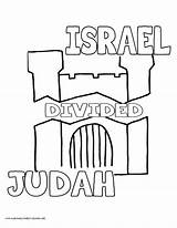 Divided Judah Preschool sketch template