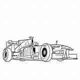 Formule Racewagens Raceauto sketch template