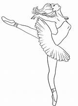 Ballet Positions Coloring Pages Getcolorings Print Ballerina sketch template