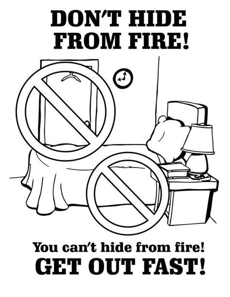 fire safety coloring pages  high definition wallpaper coloring
