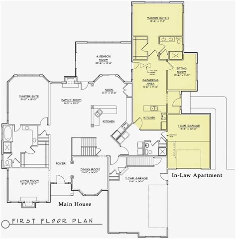 bedroom house plans  mother  law suite bedroom poster
