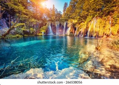 majestic view  turquoise water sunny stock photo  shutterstock