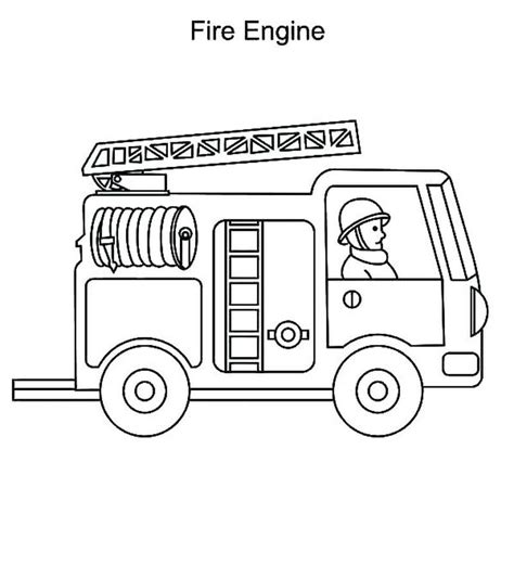 fire truck  coloring pages png  file