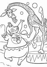 Madagascar Coloring Pages Popular sketch template