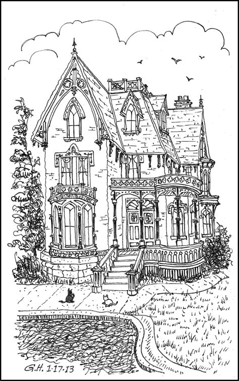 posts  january      house colouring pages