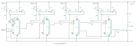 digital combination lock circuit diagram project tutorial alarms security related schematics