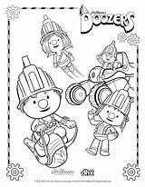 Doozers Coloring Pod Squad Pages Henson Jim Color Characters Printable Noel Malvorlagen sketch template
