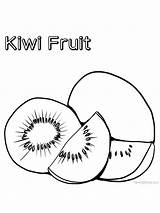 Coloring Kiwi Pages Kiwis Colouring Fruit Popular Choose Board sketch template