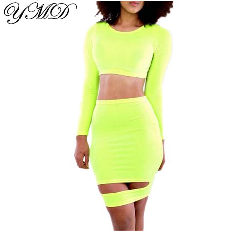 piece dress fashion stitching  piece set women clothing party bandage dress women  piece