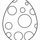 Egg Easter Pages Coloring Outline Polka Dot Drawing Chocolate Plain Color Printable Hellokids Print Getdrawings Getcolorings sketch template