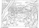 Jungle Coloring Ruins Drawing Pages Rough Kids Printable Adults Print sketch template