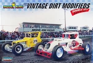 vintage dirt track modified racers  lindberg tooling