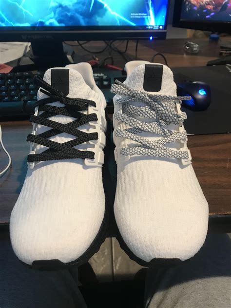 black  white laces rsneakers
