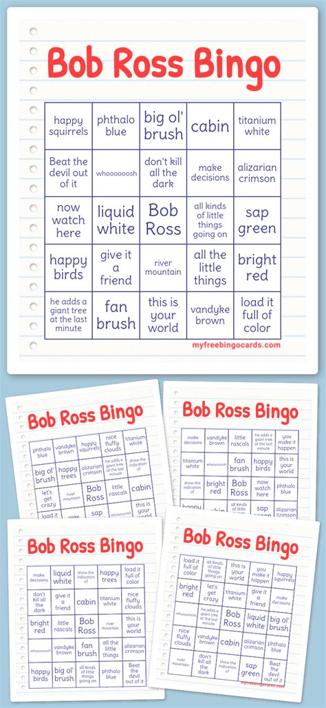 virtual bob ross bingo