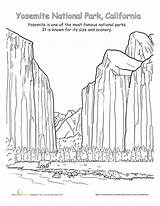 National Park Coloring Yosemite Grand Worksheet Teton Pages Parks Adult Drawings Designlooter California Rock Colouring Worksheets Grade History Choose Kids sketch template