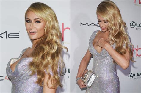 exposed paris hilton shows off more than she bargained for in epic