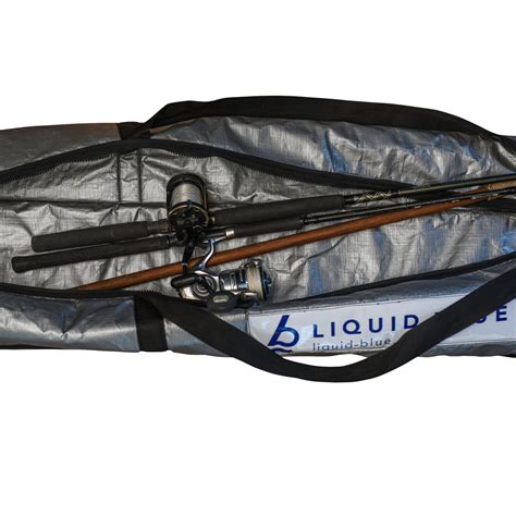 rod travel bag liquid blue