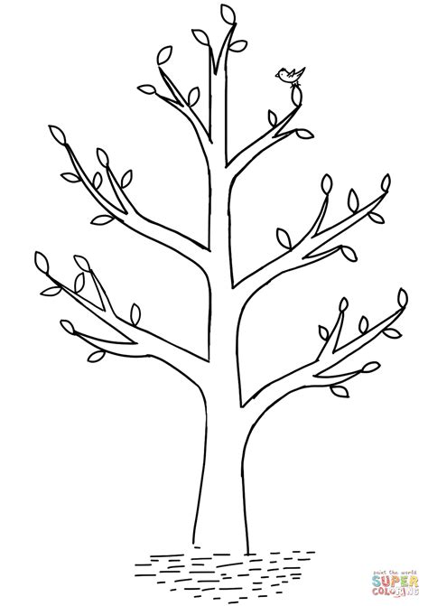 coloring pages nature house colouring pages tree coloring page