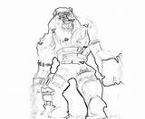 Juggernaut Colossal Coloringhome Colossus sketch template