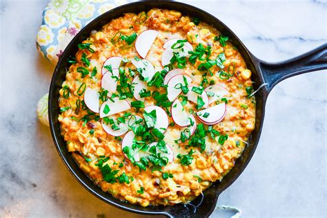 roasted corn skillet queso fundido lace and grace