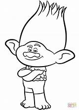 Trolls Dreamworks Troll Getcolorings sketch template