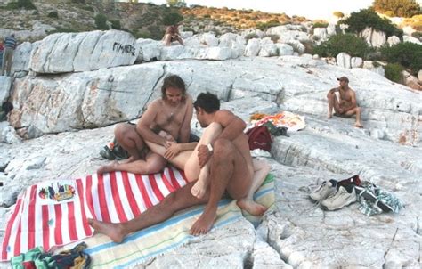 Greek Cuckold Slut Irina Public Threesome By The Sea