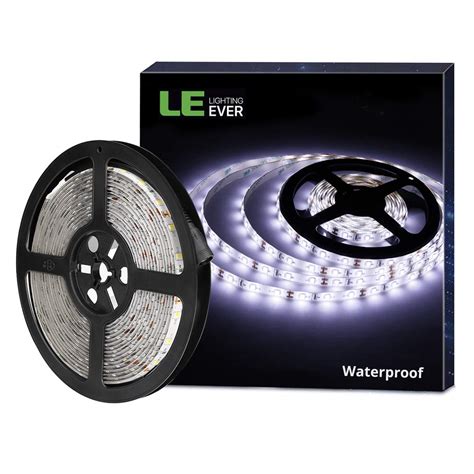 le waterproof led strips lights daylight white lm  smd  leds  outdoor led