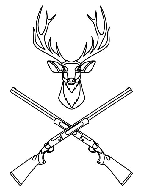 printable hunting coloring pages